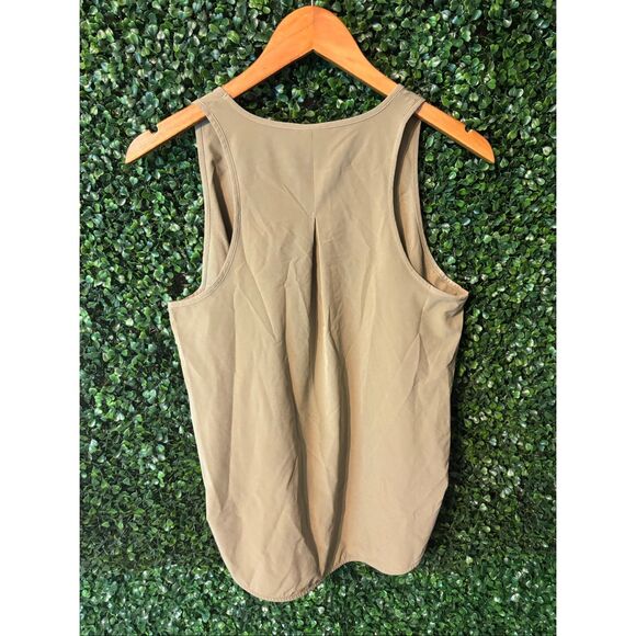 Spanx Casual Fridays Curved Hem Tank Women’s Size Small Dark Khaki - Picture 4 of 4